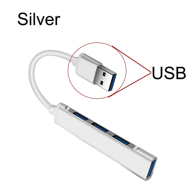 USB To Type C Adapter USB C HUB 3.0 Type C 4 Port Multi Splitter Adapter OTG