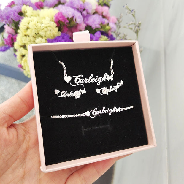 DODOAI Jewelry Sets Stainless Steel Custom Jewelry With Box Chain