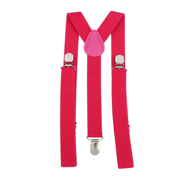 Clip-on Suspenders 3 Clip Pants Braces Adjustable Elasticated Suspender