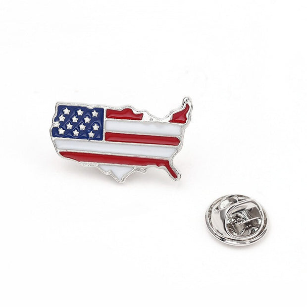 Enamel Pin Canada Germany Italy USA Flags Brooches For Women Men