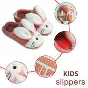 Kawaii Cartoon Rabbit Kids Slippers Children Boys Girls Cartoon Furry Shoes
