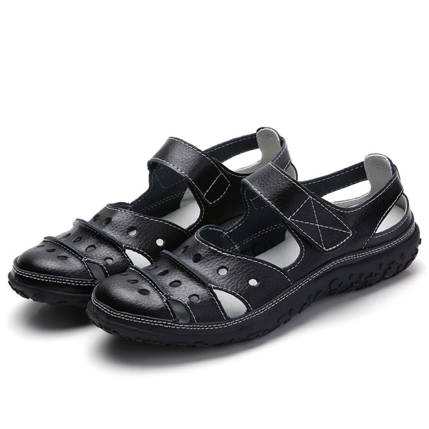 Leather Comfortable Sandals Outdoor Women
