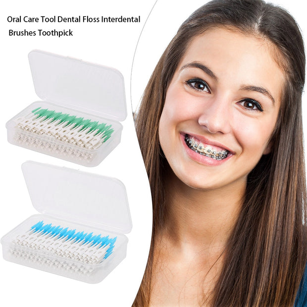 160Pcs/set Silicone Interdental Brushes Super Soft Dental Cleaning Brush