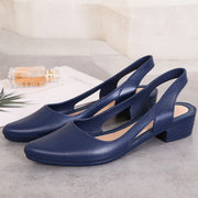 Cut-out closed toe jelly sandals women