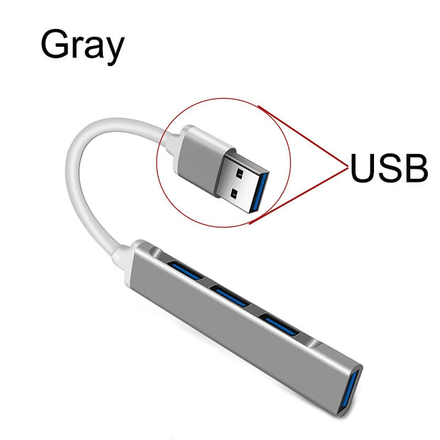 USB To Type C Adapter USB C HUB 3.0 Type C 4 Port Multi Splitter Adapter OTG