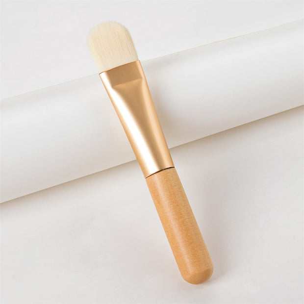 4PCS Face Mask Brush Soft Hairy Woonden For Woman Facial Cleansing Beauty