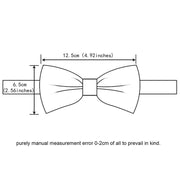 Men Bowtie Cufflinks Cravat Set Solid Butterfly Ties