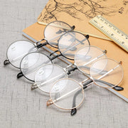 Retro Metal Round Frame Reading Glasses Women Men Presbyopic Eyeglasses