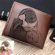 Personalized Wallet Men High Quality PU Leather for Him Engraved Wallets Men