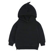New Fashion Baby Boys Girls Clothes Solid Color Pullover Hooded