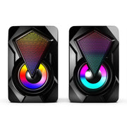 X2 Stereo Sound Surround Loudspeaker Computer Speakers USB Powered Subwoofer