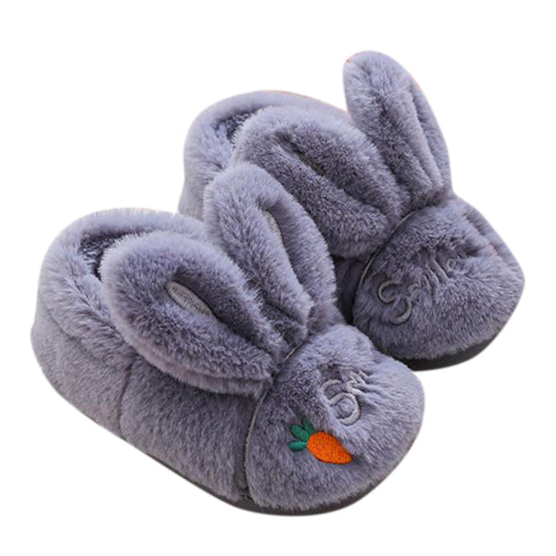 Kawaii Cartoon Rabbit Kids Slippers Children Boys Girls Cartoon Furry Shoes