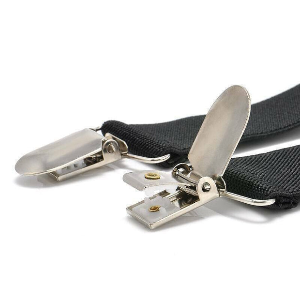Elastic Adjustable Men Trouser Braces Suspenders Heavy Duty X Shape
