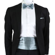 New Fashion Mens Cummerbund Bow Tie Brooch Set