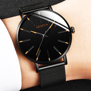 2022 Minimalist Men Fashion Ultra Thin Watches Simple Men Business