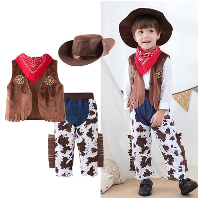 Baby Clothes Boys Cowboy Costume For Kids Children Cosplay Clothing Sets