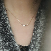 925 Sterling Silver 14K Gold Plating Pavé Crystal Intersection Pendant