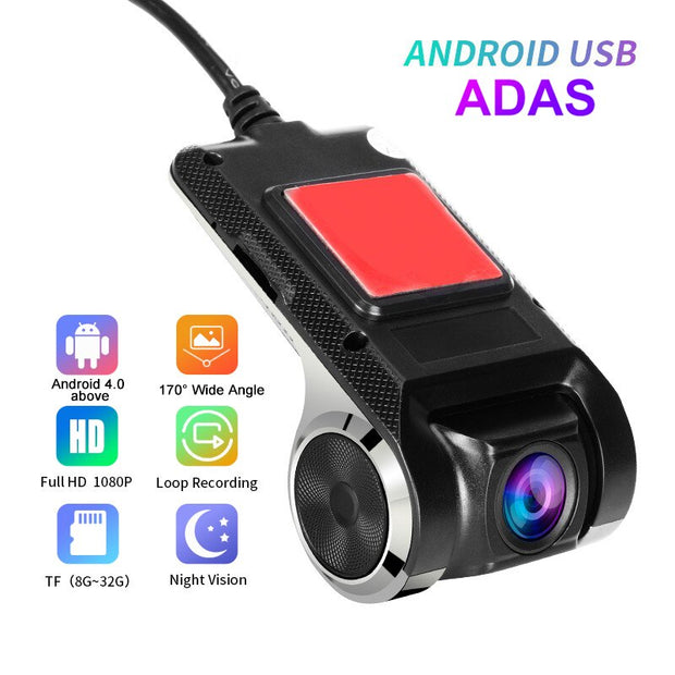 ADAS 1080P Dash Cam DVR Dash Camera Car DashCame USB Android DVR