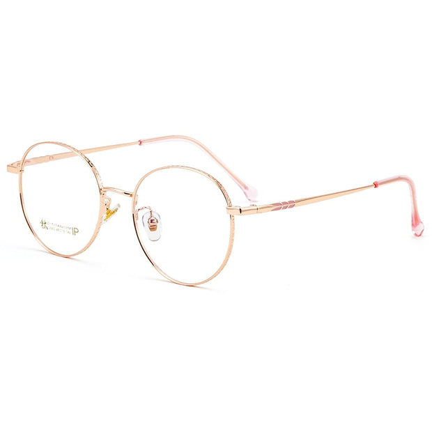 KatKani Retro Round Eyeglasses Frame For Men And Women Ultra Light Pure
