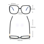 JULI Oversized Square Blue Light Blocking Glasses for Women Anti Ray Lens