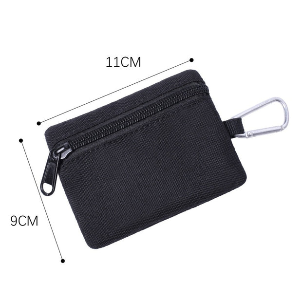 Tactical Key Pouch Wallet Waterproof Portable Travel Zipper Waist Bag For Hiking