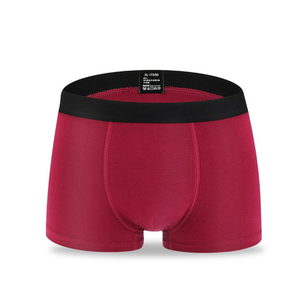 4 Pack Men Boxers Underwear Bamboo Fiber Sexy Boxershorts