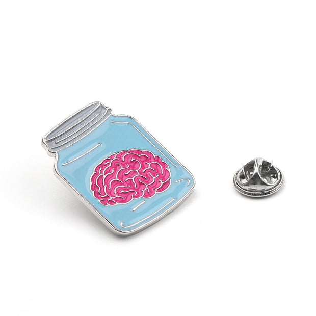 Medical Series Trinkets Nerve Cell Badges Brooches For Men Doctor Nurse