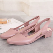 Cut-out closed toe jelly sandals women