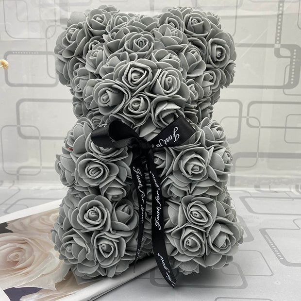 Romantic Valentine Day Creative Eternal Flower Rose Bear Christmas Gif