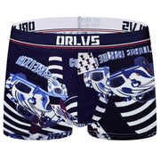 ORLVS Mesh MIke Fiber Cotton Boxershorts Men Comforable Panties Set