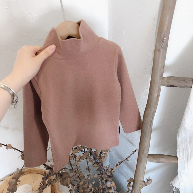 2021 Autumn Winter New Baby Girls Warm Clothing Bottoming Shirt