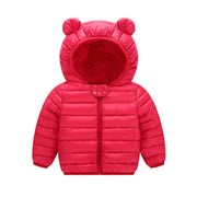 Toddler Baby Grils Boys Jacket Winter Kids Clothes Hooded Outdoor Jacket