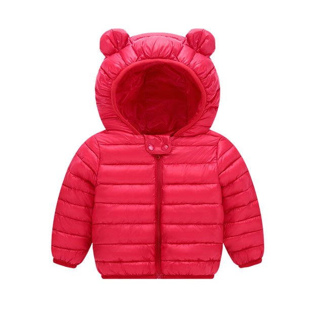 Toddler Baby Grils Boys Jacket Winter Kids Clothes Hooded Outdoor Jacket