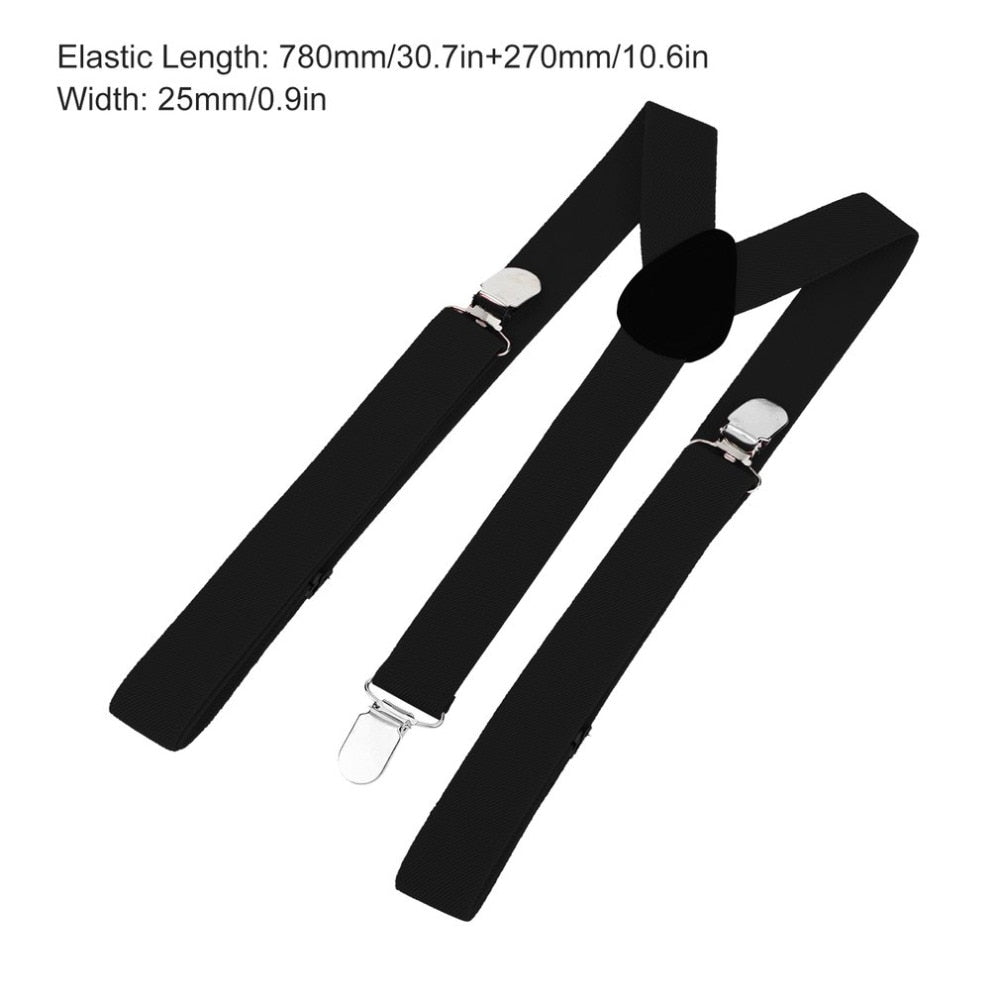 Elastic Adjustable Men Trouser Braces Suspenders Heavy Duty X