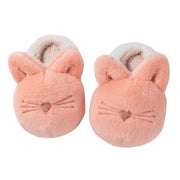 Winter Kids Plush Fluffy Slippers Fuzzy Comfy  Anti-Slip Indoor House Bedroom Shoes