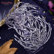 YouLaPan HP425 Wedding Tiara and Crown Rhinestone Headpiece Wedding Hair Accessories 
