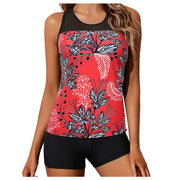 Bikinis set Tummy Control Top With Shorts Floral Print