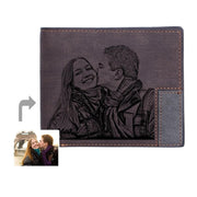 Personality  Picture Wallet Casual Short Customized Rfid Bifold PU Leather