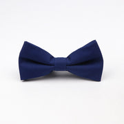 Soft Polyester Solid 15 Colors Father-son Bowtie Set
