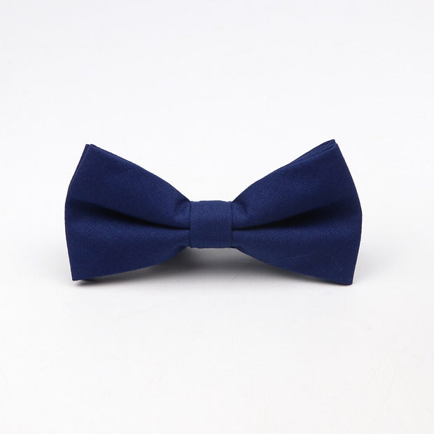 Soft Polyester Solid 15 Colors Father-son Bowtie Set