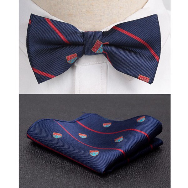 Men Bowtie Cravat Set Fashion Butterfly Party Wedding Ties
