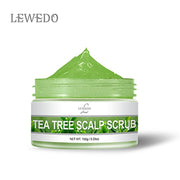 LEWEDO 150g Scalp Massage Scrubs Natural Sea Salt Refreshing Scrub