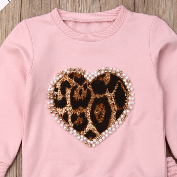 1-5 Years Autumn Winter Toddler Kids Baby Girls Clothes Tracksuit Sets