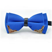 SHENNAIWEI men navy blue bow ties High grade Metal design