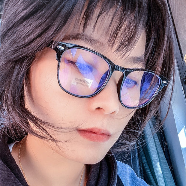 Myopia Glasses Women Men Nearsighted Eyewear Anti blue light