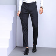 Fashions Slim Fit Formal Trousers Mens Autumn Winter High Quality Brand