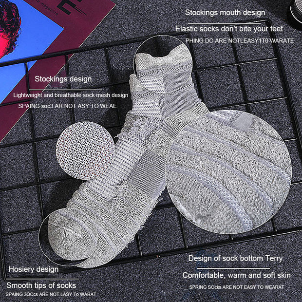 1 pair 36-46 Running Socks Sports Basketball Football Cycling Men Women