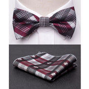 Men Bowtie Cravat Set Fashion Butterfly Party Wedding Ties
