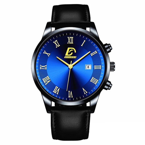 2022 Fashion Mens Gold Stainless Steel Watches Luxury Minimalist Quartz Wrist Watch