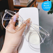 Transparent Computer Glasses Frame Women Men Blue Light Glasses